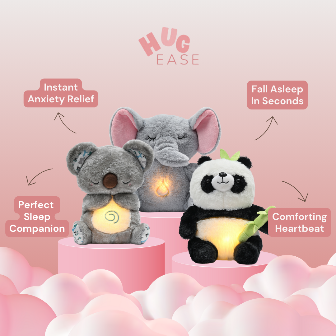 Breathing Panda + Elephant + Koala Bundle | Calming Plush Trio
